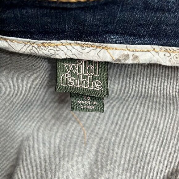 NWT WILD FABLE Jean Mini Skirt 4X Blue Denim Above Knee Mid Rise Stretch Classic - Picture 6 of 9